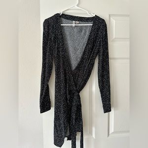 H&M patterned wrap dress